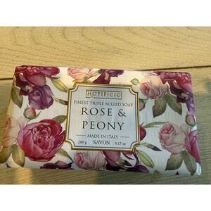 Hopificio Rose and Peony Triple Milled Soap Made in Italy 9.17 oz